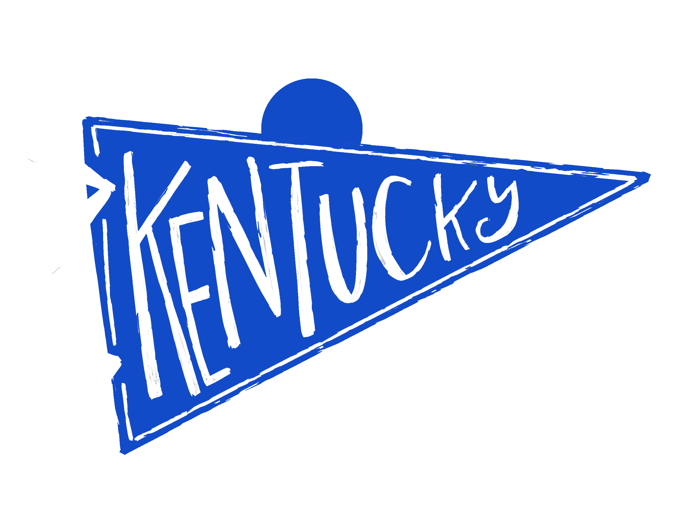 DOODLES BY REBEKAH KENTUCKY PENNANT