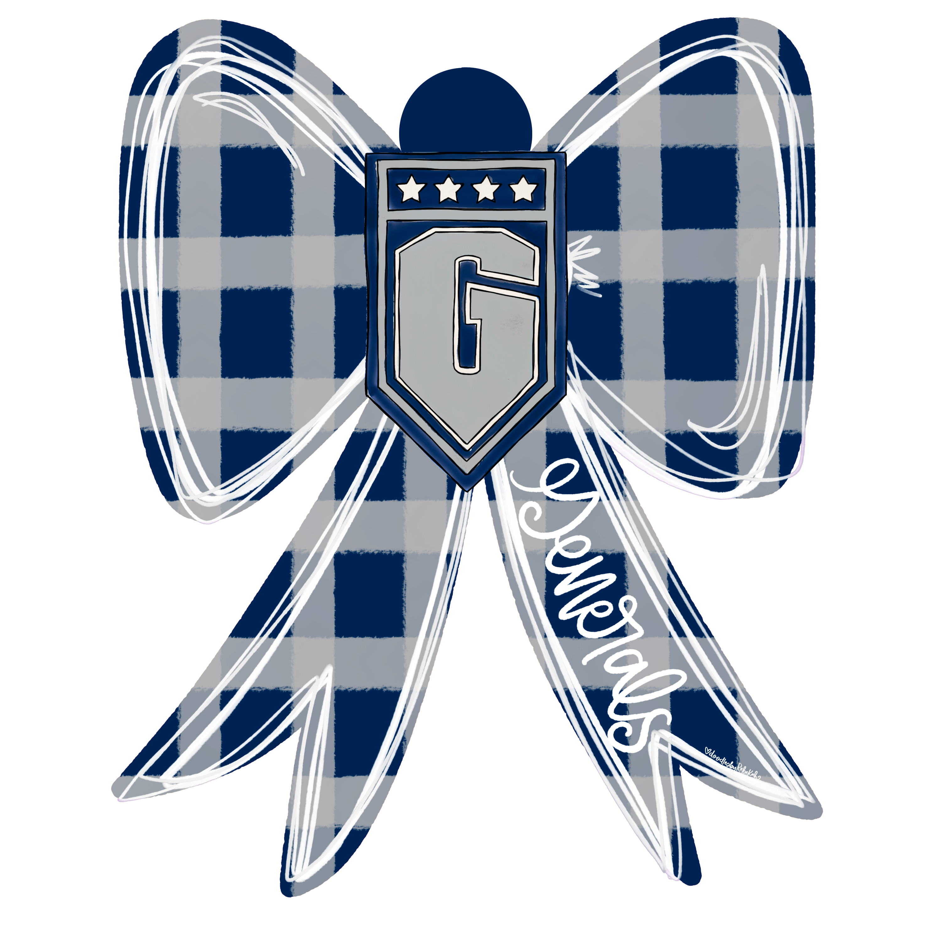 DOODLES BY REBEKAH GENERALS BOW