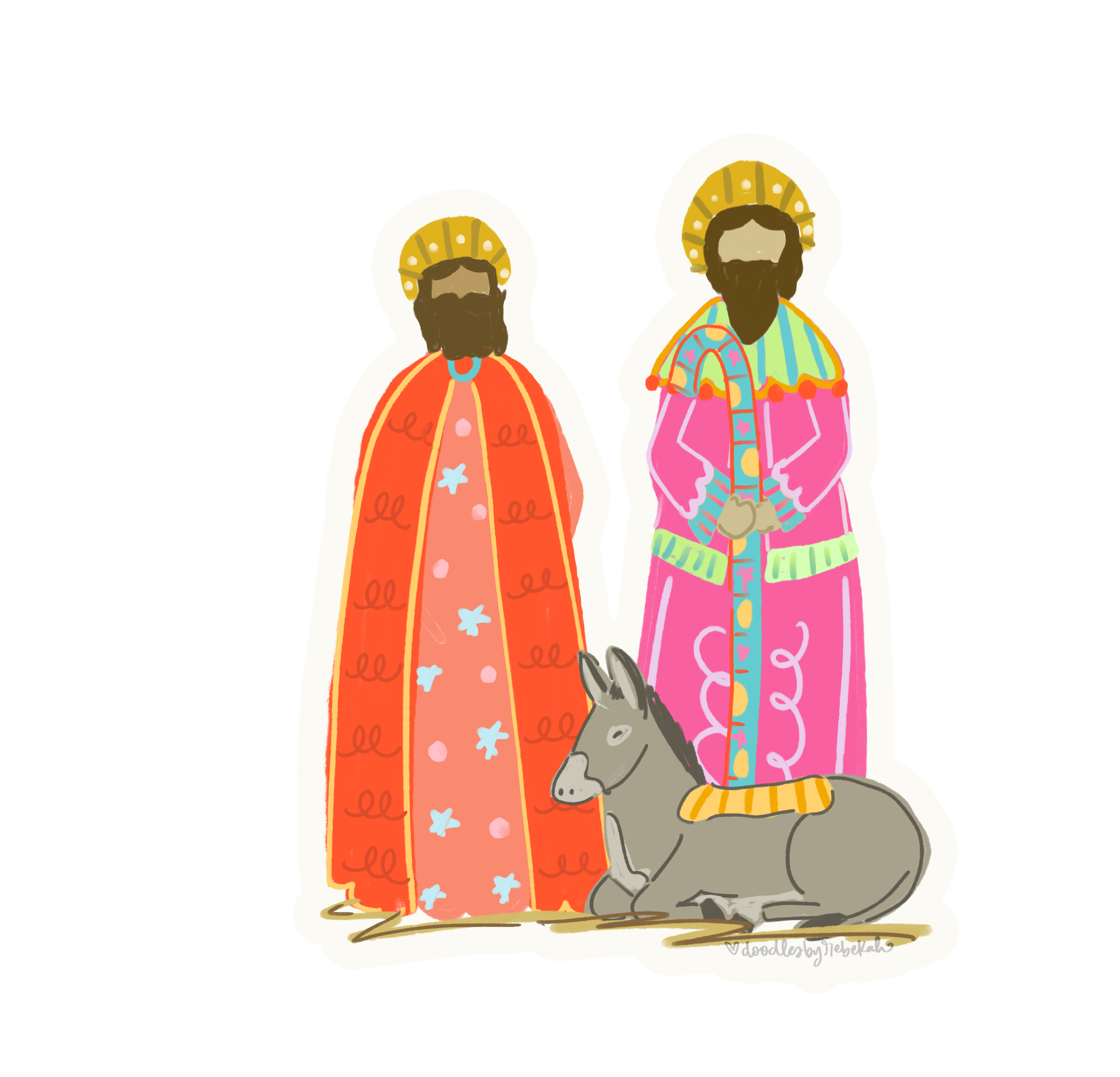 DOODLES BY REBEKAH NATIVITY