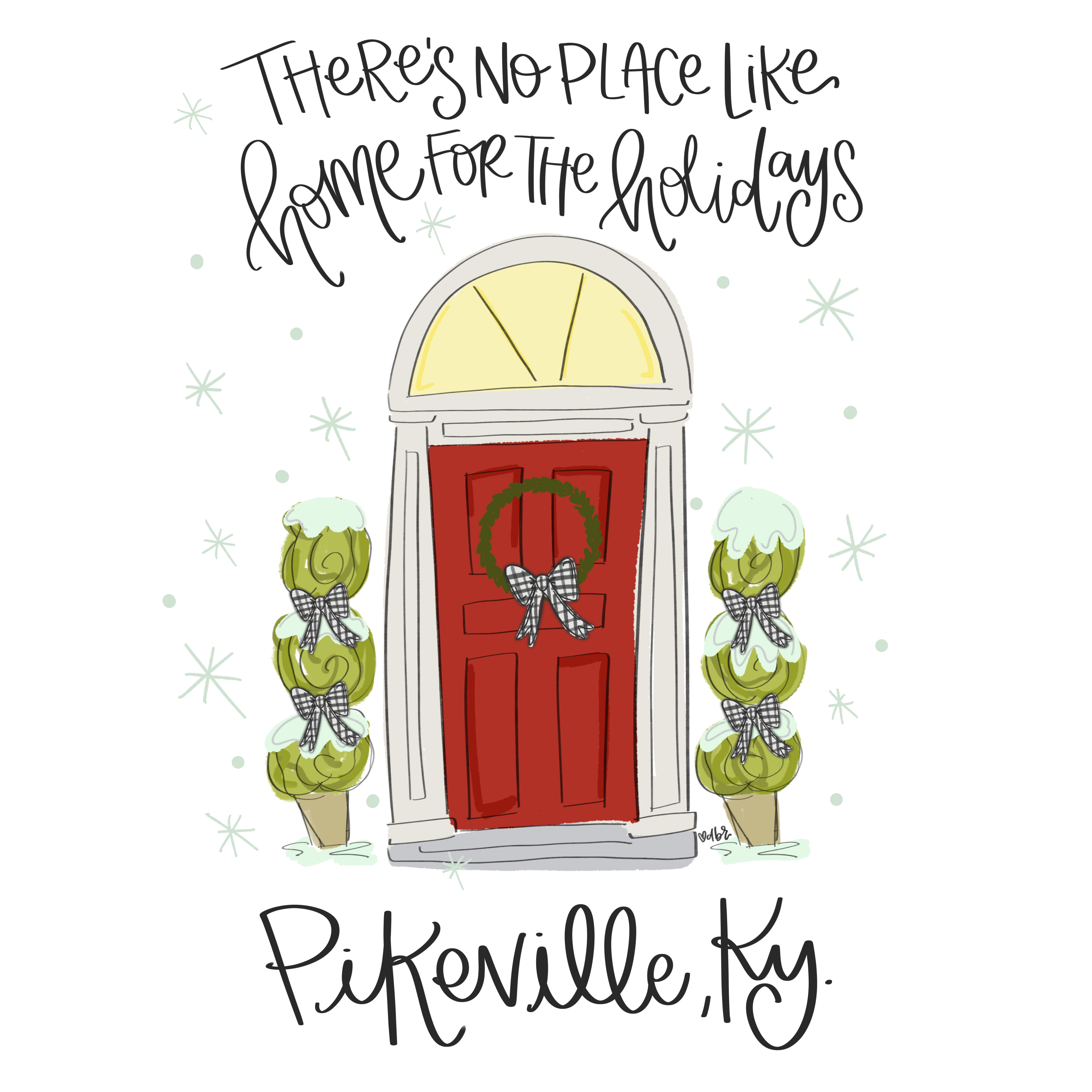 DOODLES BY REBEKAH HOME FOR THE HOLIDAYS PIKEVILLE KY
