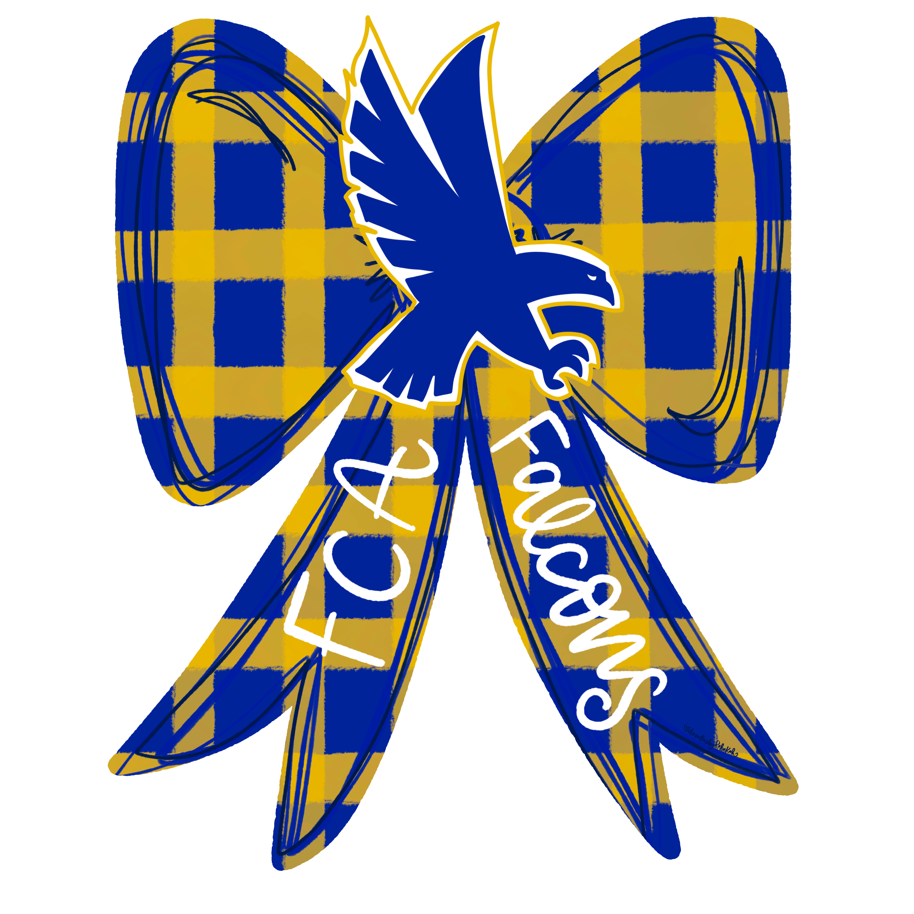 DOODLES BY REBEKAH FALCONS BOW