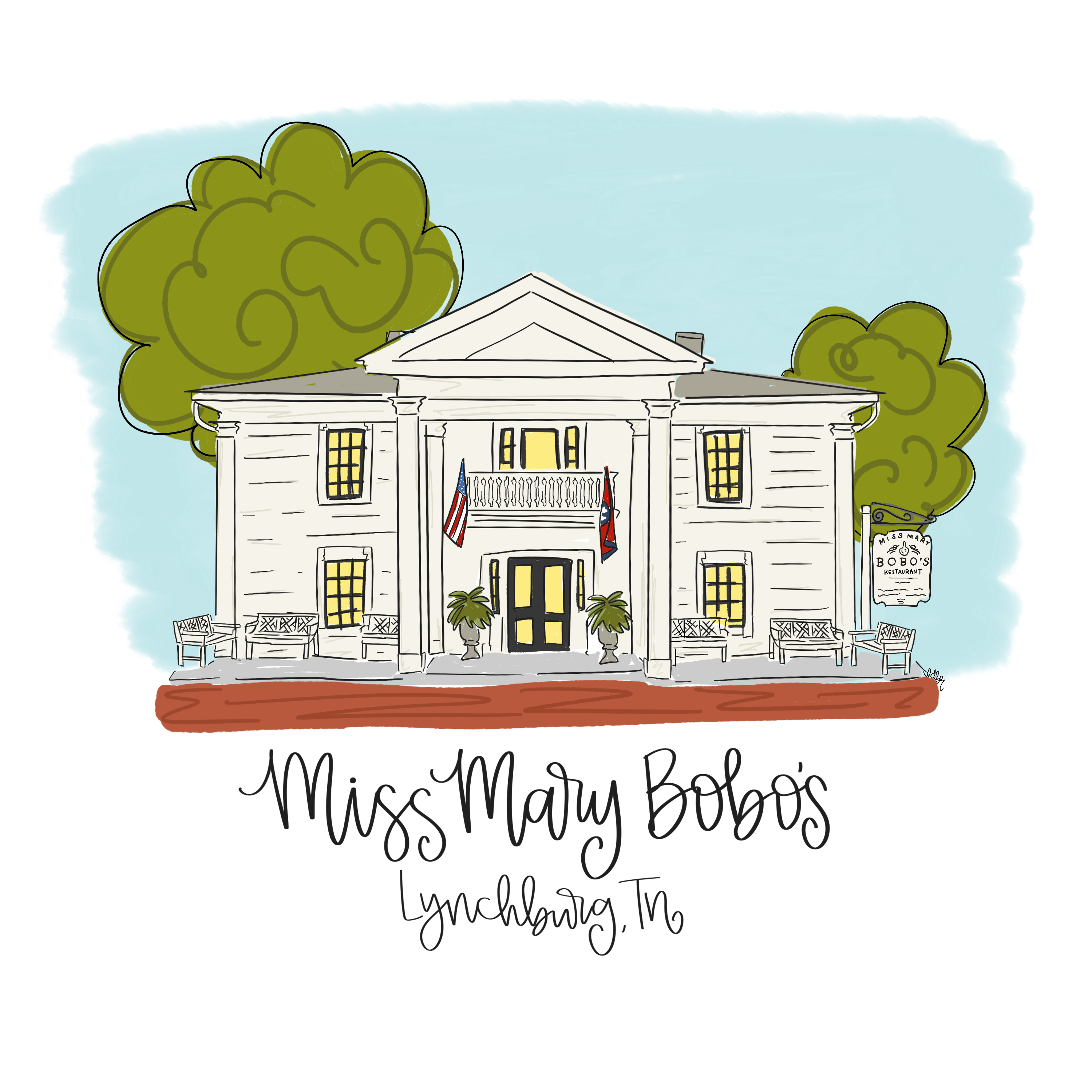 DOODLES BY REBEKAH MISS MARY BOBO'S