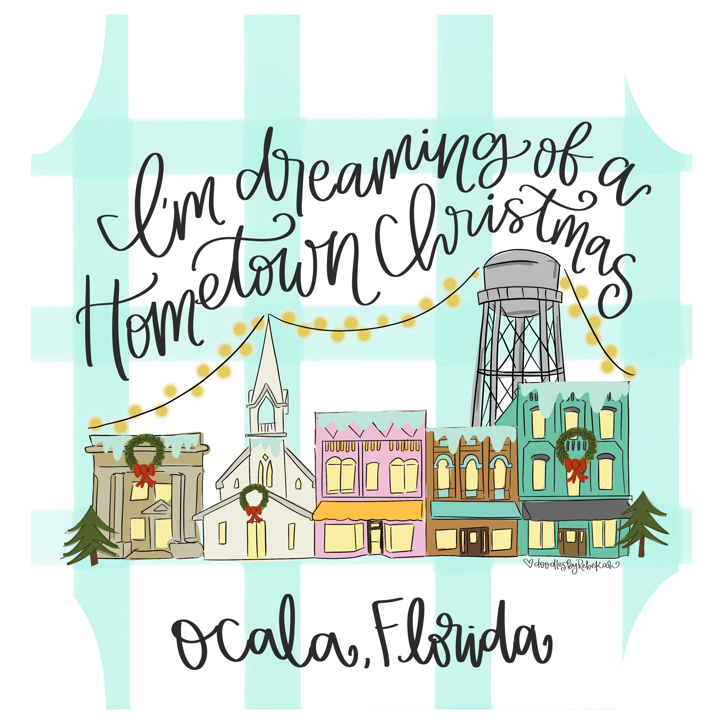 DOODLES BY REBEKAH OCALA FL HOMETOWN CHRISTMAS