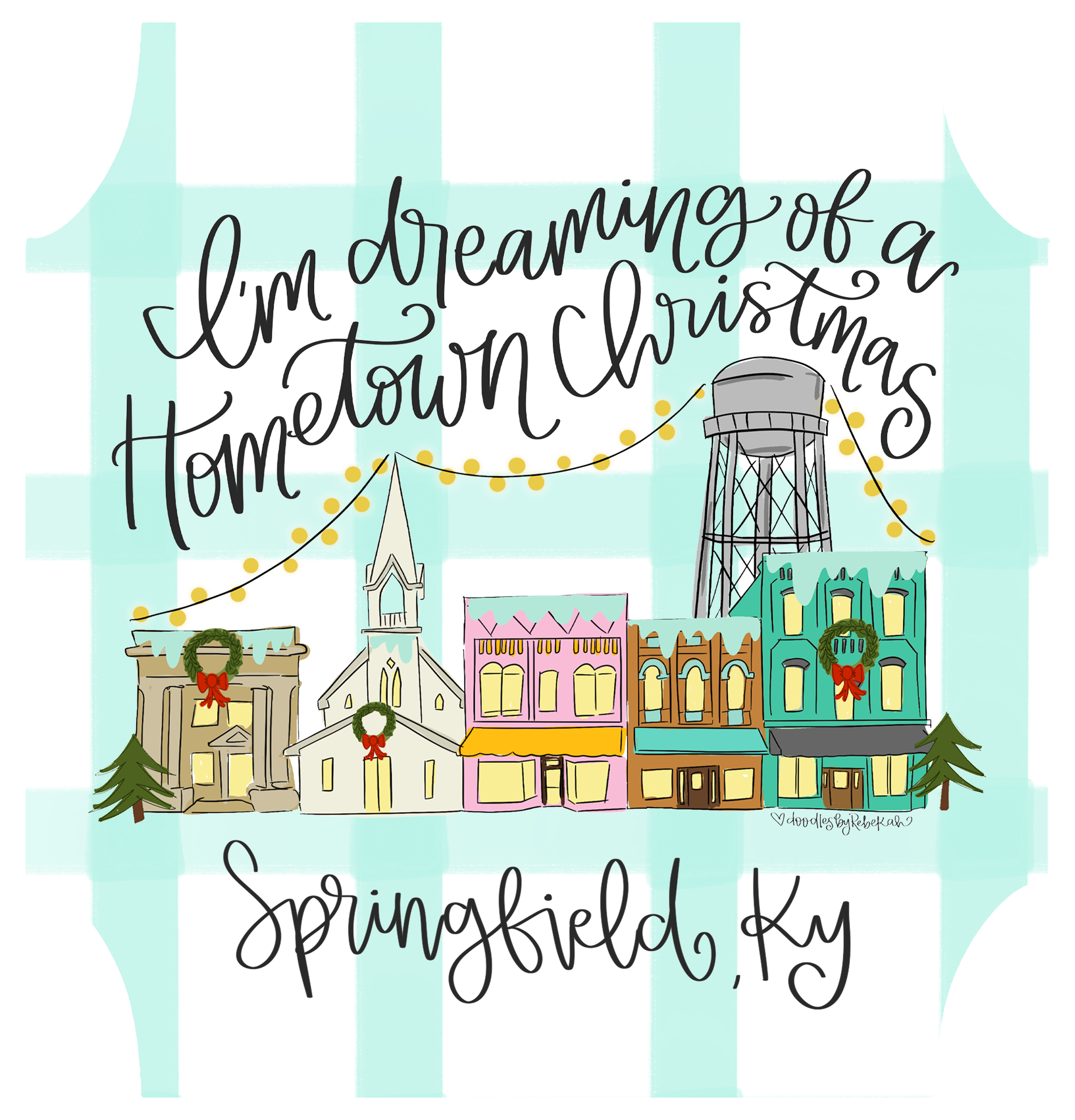 DOODLES BY REBEKAH SPRINGFIELD KY HOMETOWN CHRISTMAS