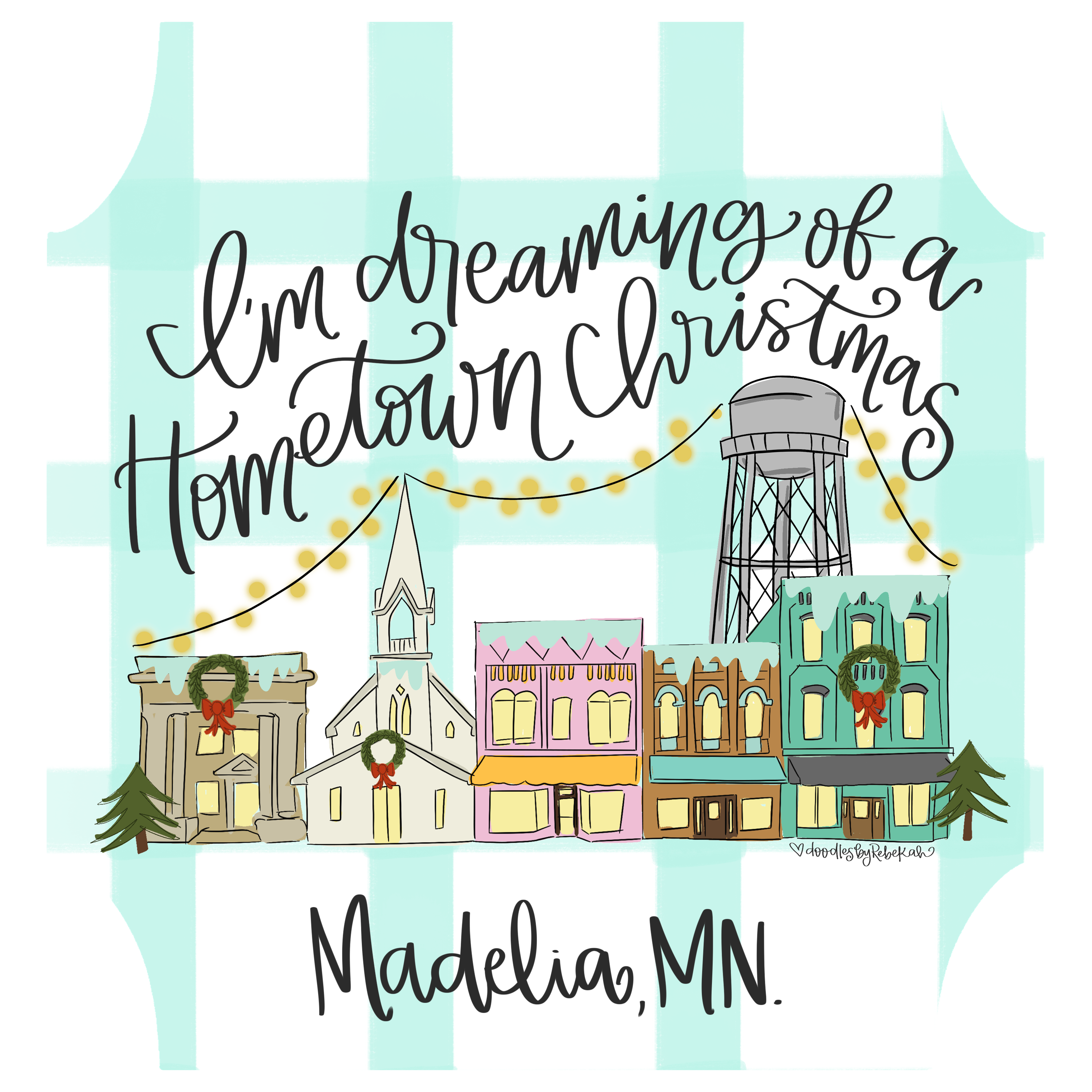 DOODLES BY REBEKAH MADELIA MN HOMETOWN CHRISTMAS