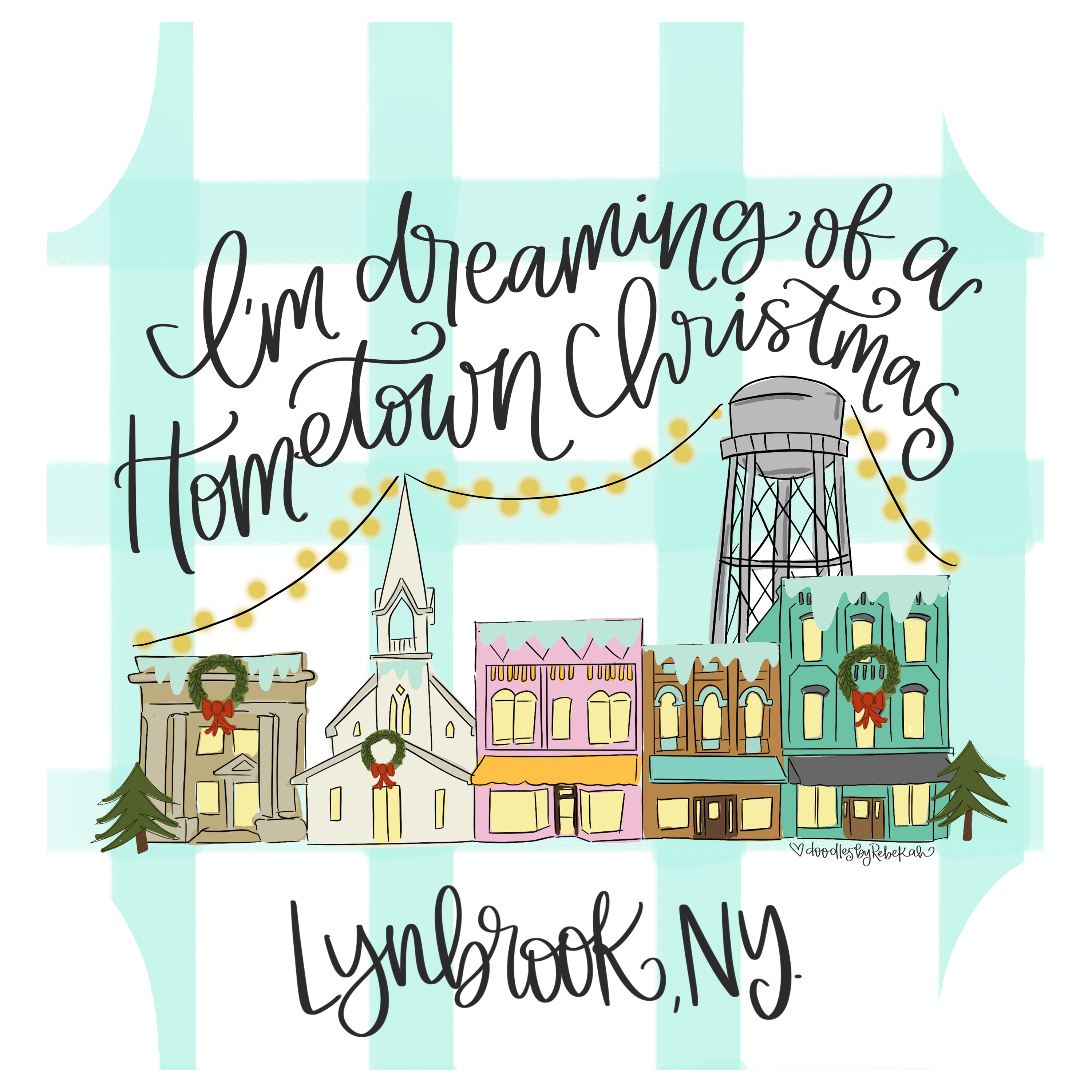 DOODLES BY REBEKAH LYNBROOK HOMETOWN CHRISTMAS