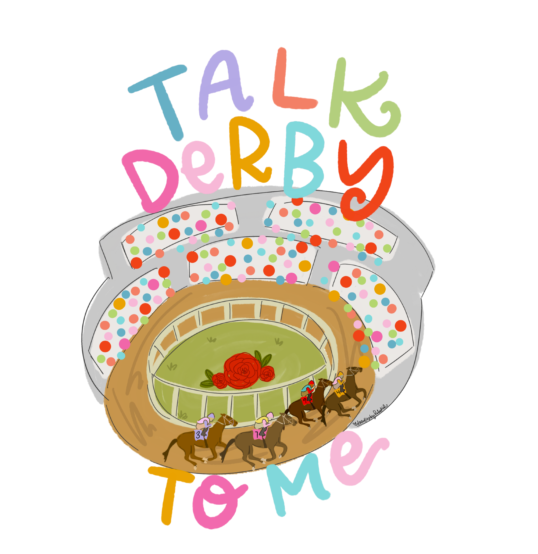 DOODLES BY REBEKAH TALK DERBY TO ME