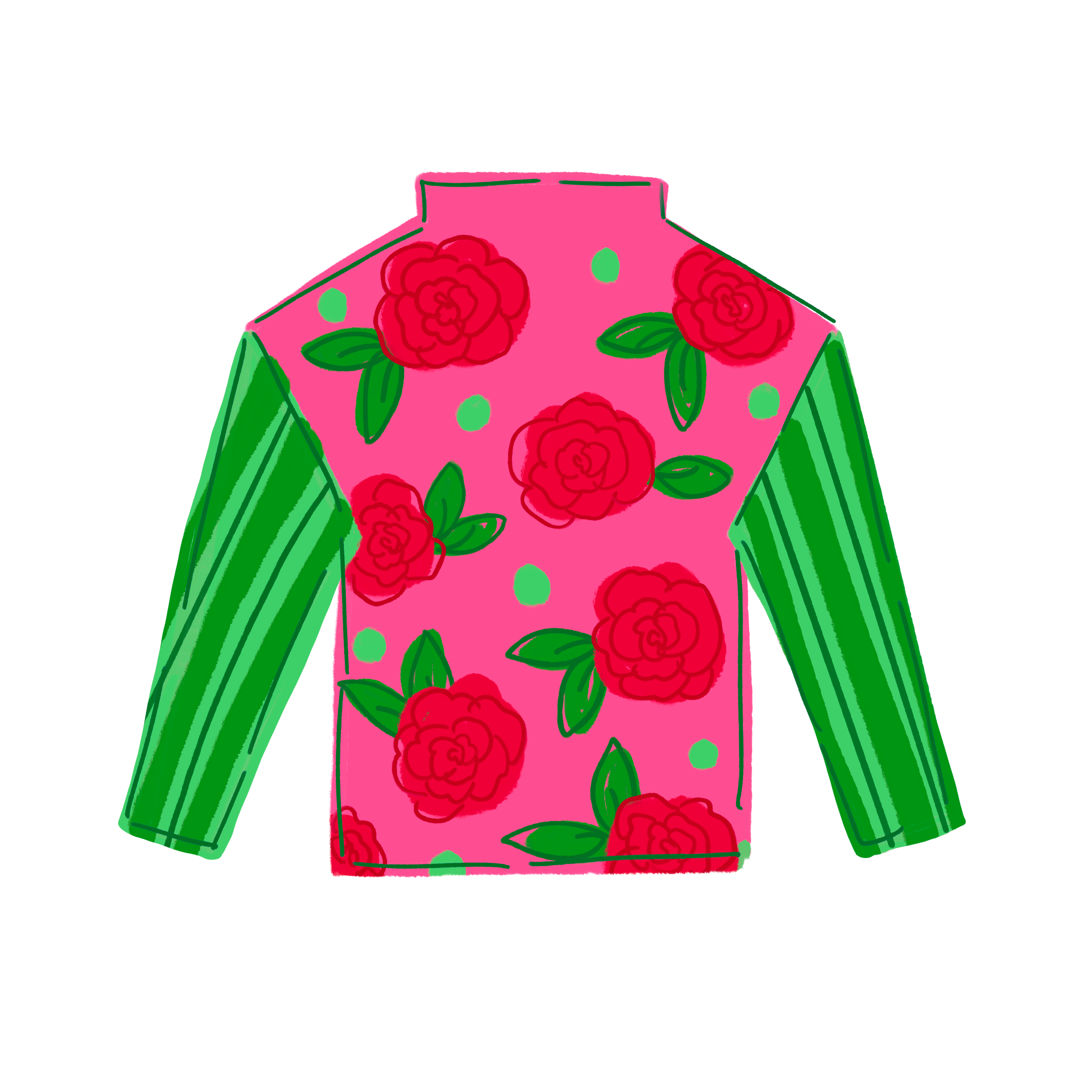 DOODLES BY REBEKAH FLORAL JOCKEY SILK