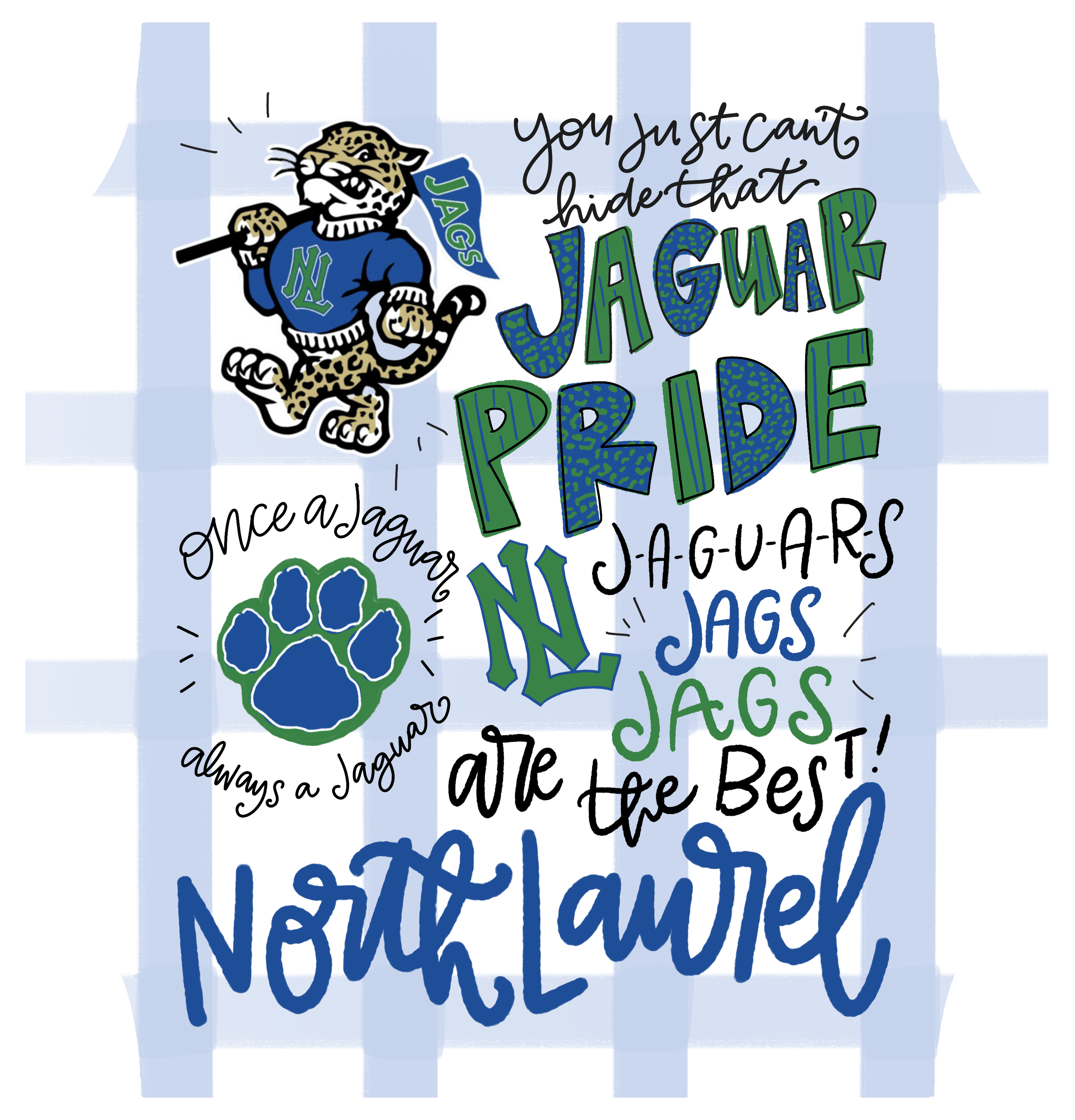 DOODLES BY REBEKAH JAGUAR PRIDE