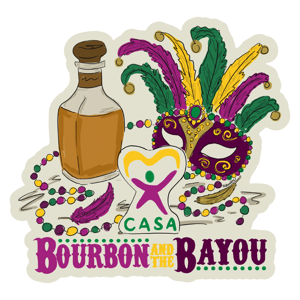 DOODLES BY REBEKAH BOURBON AND THE BAYOU