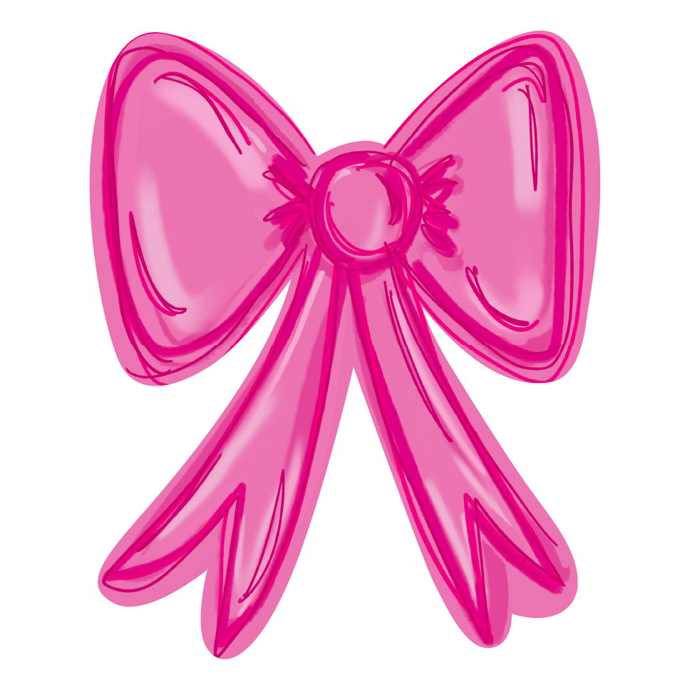 DOODLES BY REBEKAH PINK RIBBON