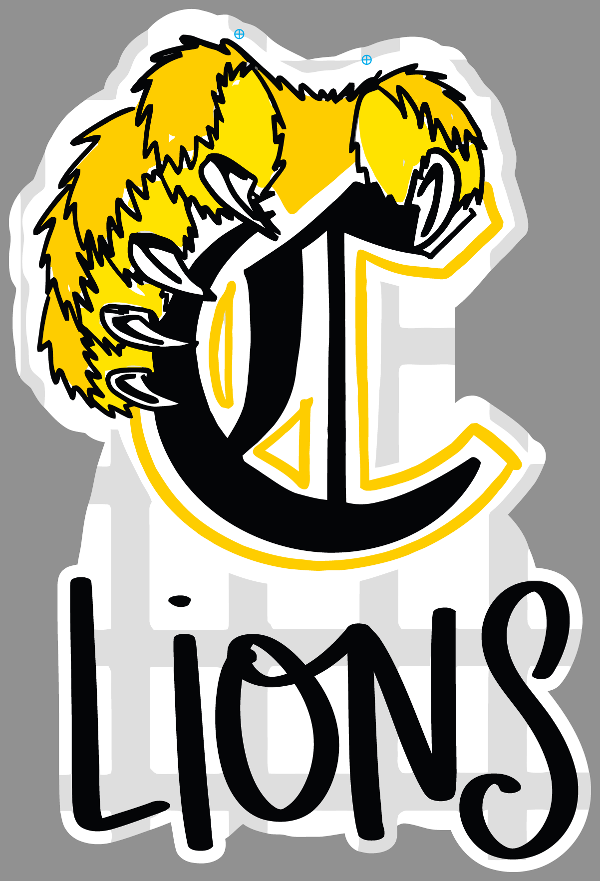 DOODLES BY REBEKAH LIONS YELLOW LION PAW