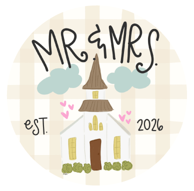 DOODLES BY REBEKAH  CHURCH WITH MR AND MRS EST 2026