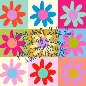 DOODLES BY REBEKAH COLORFUL FLOWER MAY YOUR LIFE BE FULL OF ENDLESS MAGIC