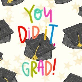 DOODLES BY REBEKAH BLACK CAPS YOU DID IT GRAD