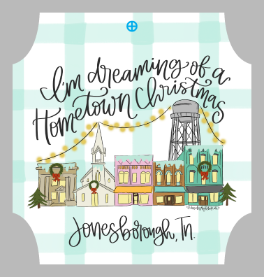 DOODLES BY REBEKAH JONESBOROUGH TN IM DREAMING OF A HOMETOWN CHRISTMAS