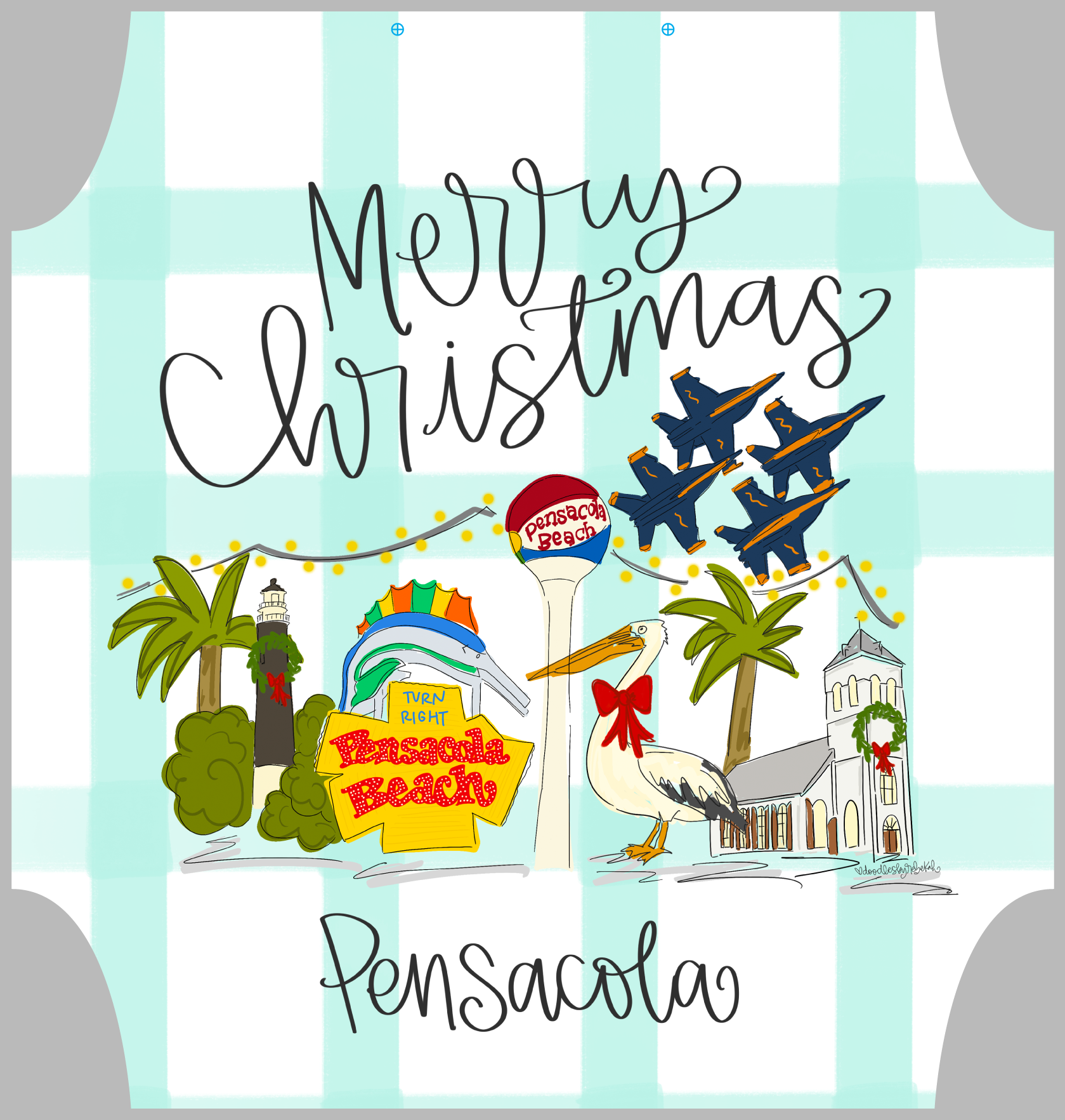 DOODLES BY REBEKAH PENSACOLA MERRY CHRISTMAS