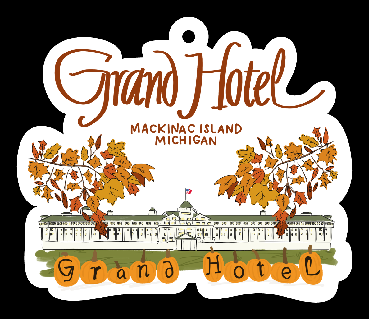 DOODLES BY REBEKAH GRAND HOTEL MACKINAC ISLAND MICHIGAN