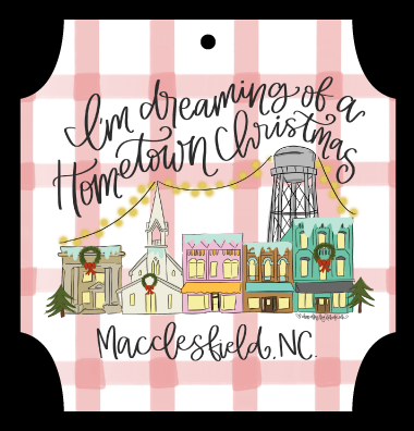 DOODLES BY REBEKAH I'M DREAMING OF A HOMETOWN CHRISTMAS MACCLESFIELD, NC