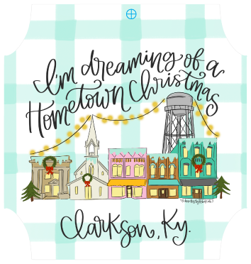 DOODLES BY REBEKAH I'M DREAMING OF A HOMETOWN CHRISTMAS CLARKSON KY