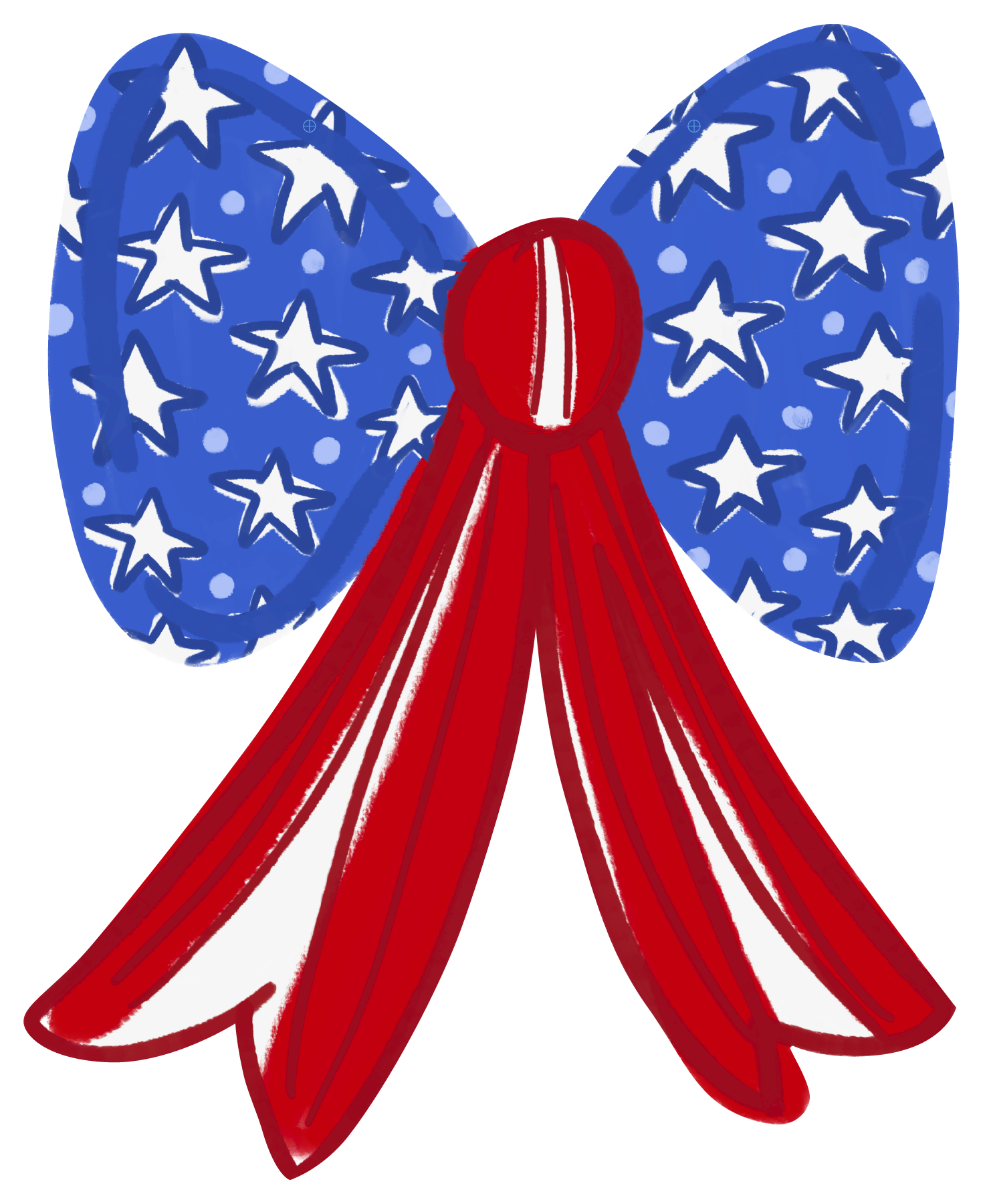 DOODLES BY REBEKAH PATRIOTIC BOW