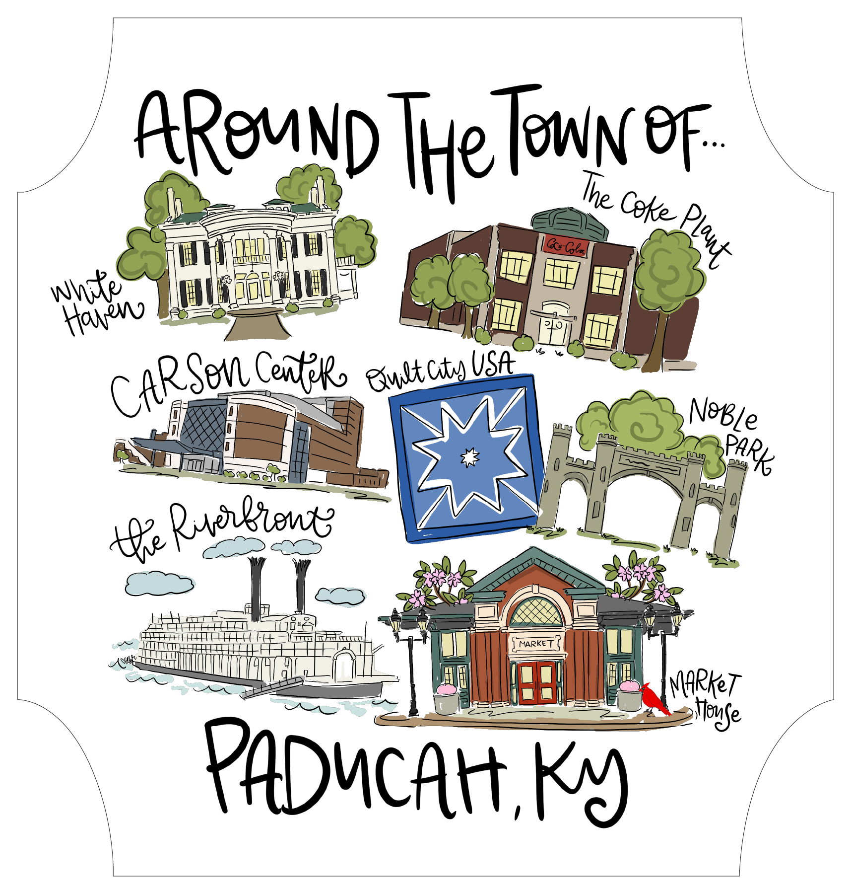 DOODLES BY REBEKAH AROUND THE TOWN