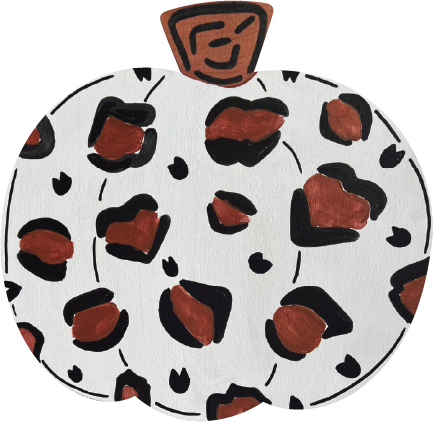 ALICIA MILAM WHITE PUMPKIN WITH SPOTS