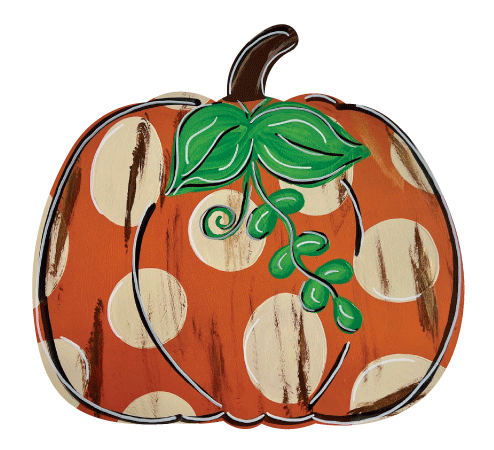 ALICIA MILAM PUMPKIN WITH VINE