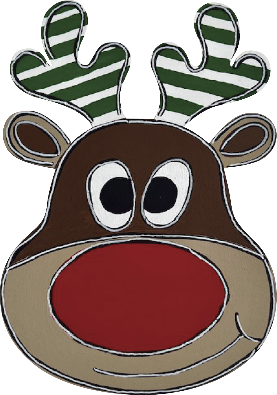ALICIA MILAM REINDEER WITH RED NOSE