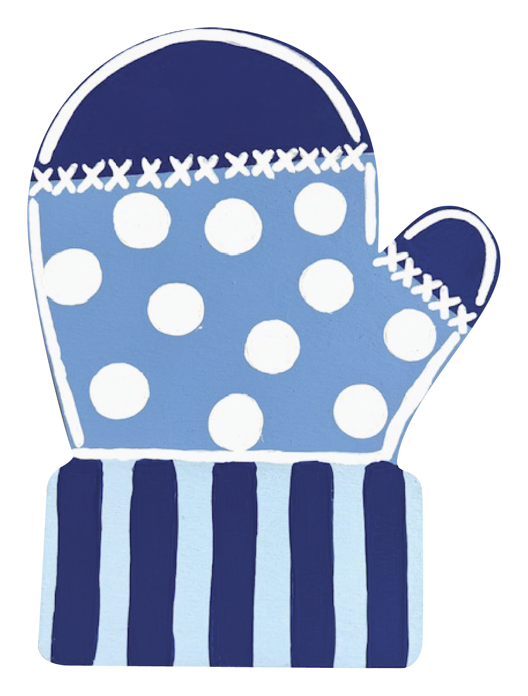 ALICIA MILAM BLUE MITTEN