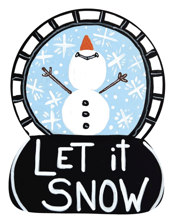 ALICIA MILAM LET IT SNOW SNOWGLOBE