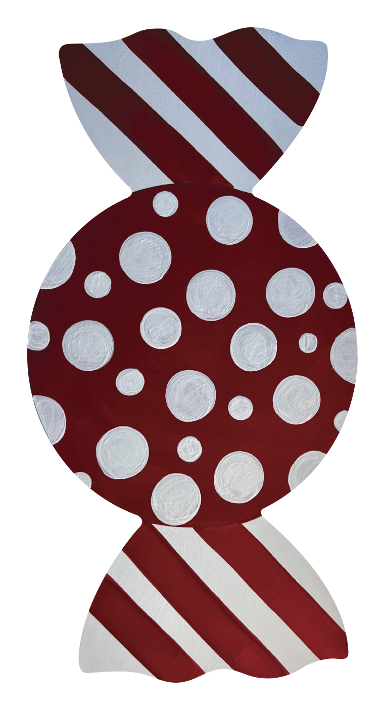 ALICIA MILAM RED AND WHITE CANDY