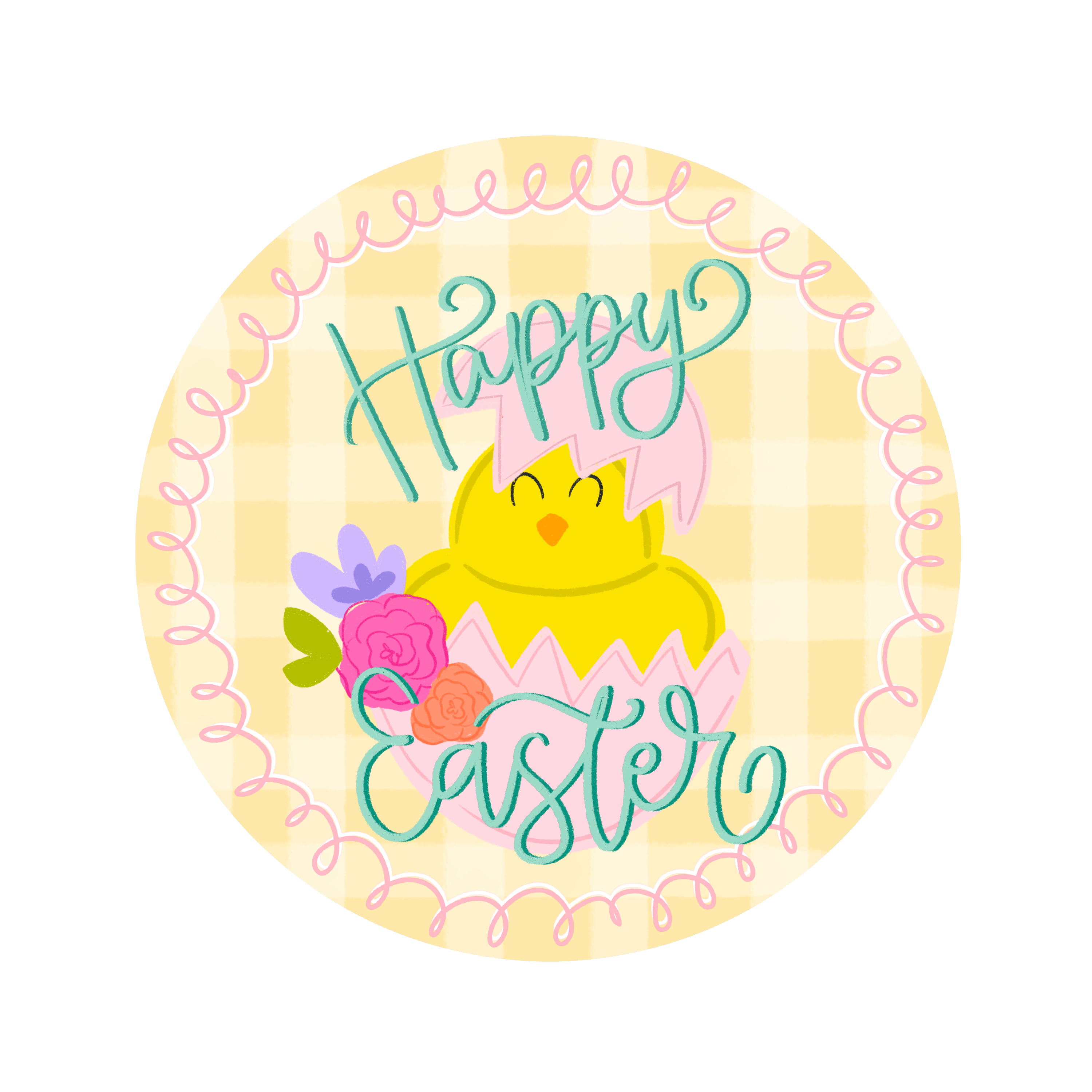 DOODLES BY REBEKAH HAPPY EASTER WITH CHIC