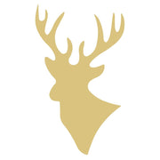 Basic Shape Deer MDF Cutout Deer Silhouette Style 1 - Unfinished For DIY