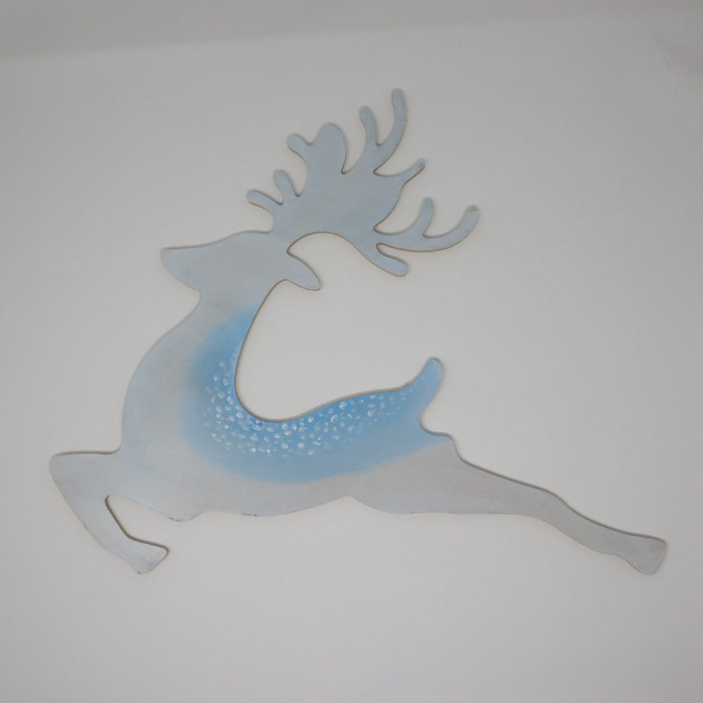 Basic Shape Leaping Deer MDF Cutout Silhouette - Unfinished For DIY