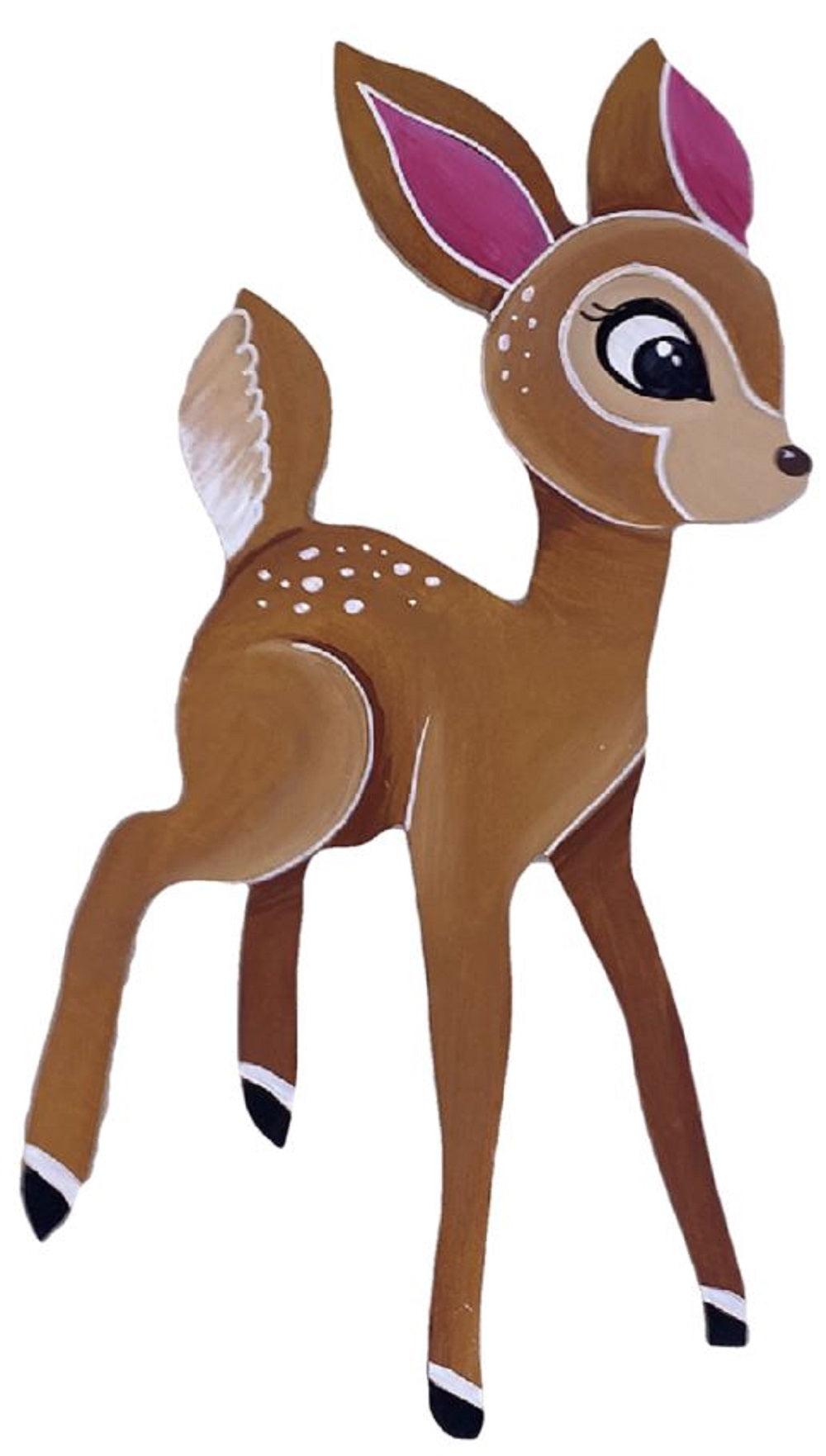 Basic Shape Deer MDF Cutout Deer Silhouette Style 6 - Unfinished For DIY