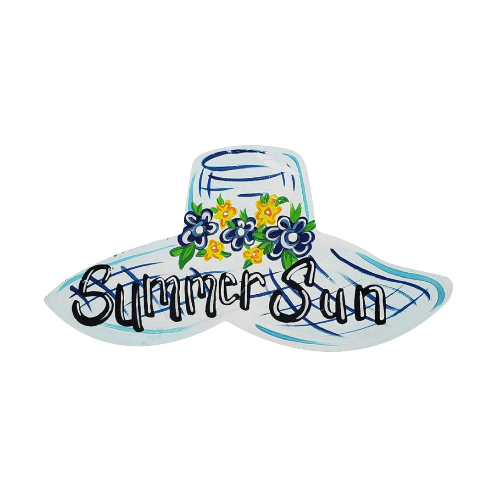 Basic Shape Derby Hat MDF Cutout Silhouette Style 2 - Unfinished For DIY