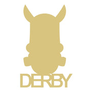 Basic Shape Horse MDF Cutout Derby Silhouette - Unfinished For DIY