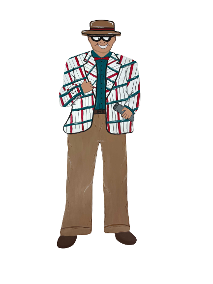 Basic Shape Derby Man MDF Cutout Silhouette - Unfinished For DIY