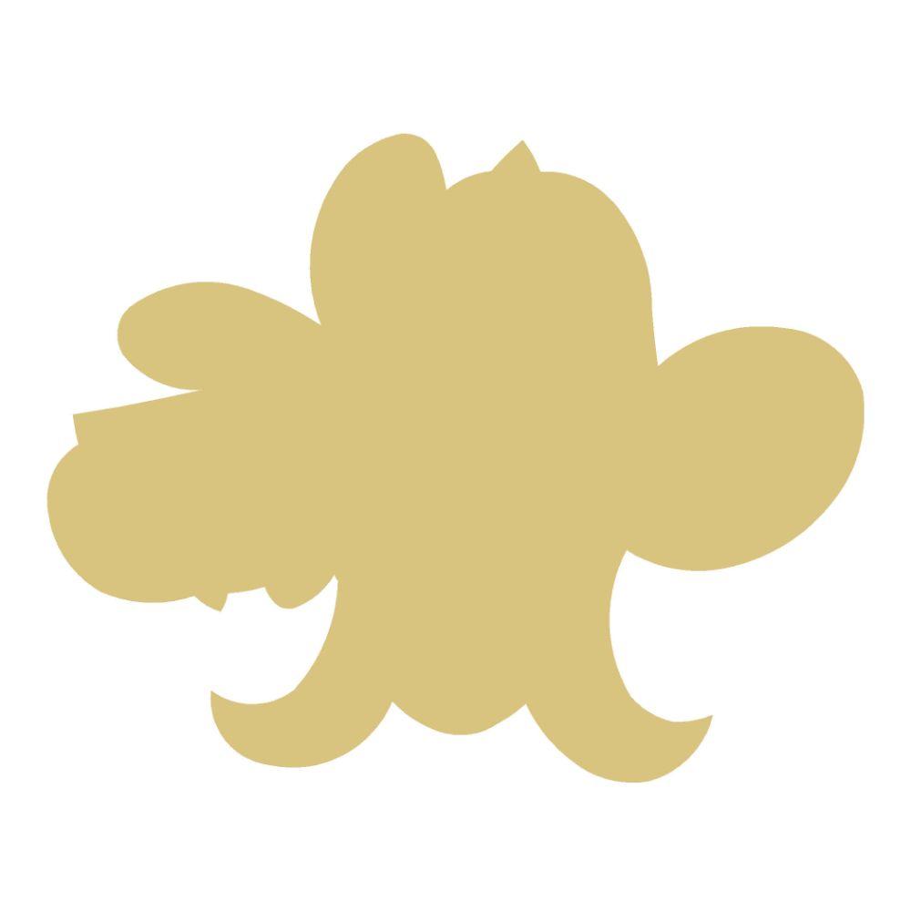 Basic Shape Woman with Derby Hat MDF Cutout - Unfinished For DIY