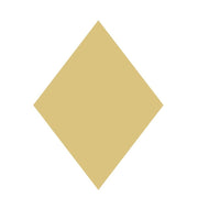 Basic Shape Diamond MDF Cutout - Unfinished For DIY
