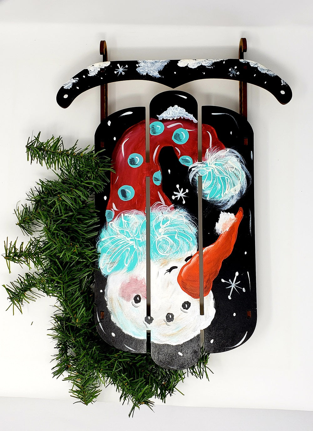 Dimensional Sled Snowman