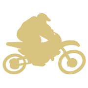 Basic Shape Dirt Bike MDF Cutout Silhouette - Unfinished For DIY