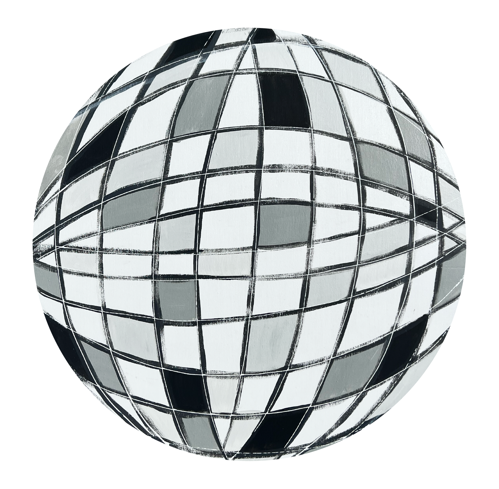 DK DESIGNS GEORGIA BLACK SCALE DISCO BALL