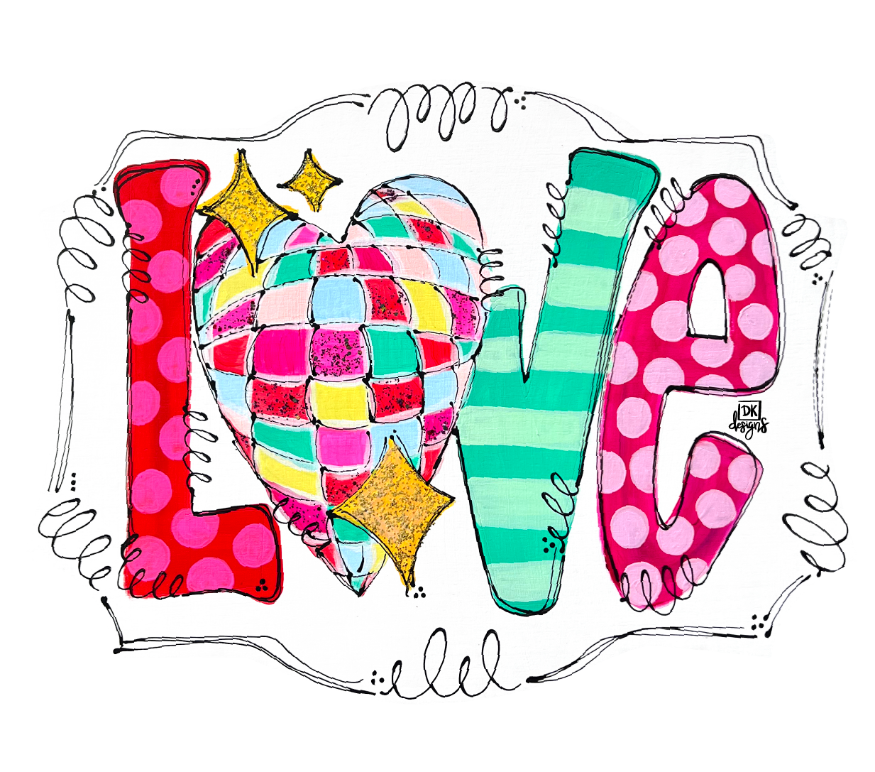 DK DESIGNS GEORGIA LOVE PLAQUE