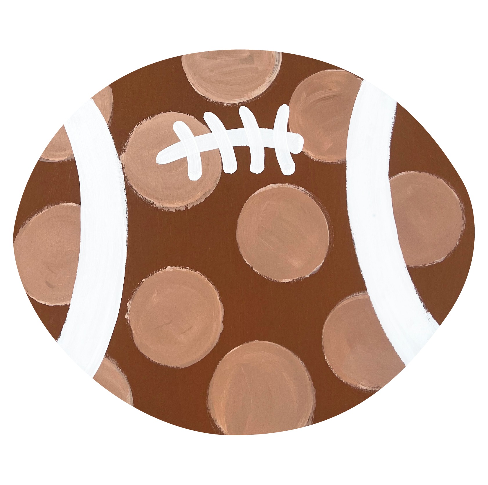 DK DESIGNS GEORGIA FOOTBALL WITH WHITE DOTS