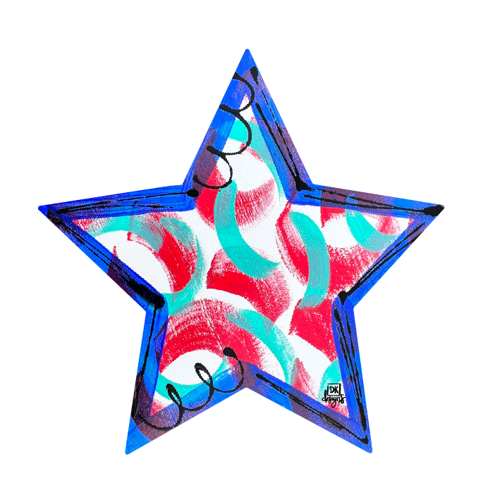 DK DESIGNS GEORGIA COLORFUL STAR