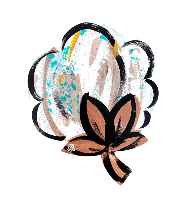 DK DESIGNS GEORGIA COTTON BOLL