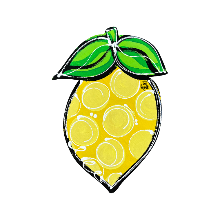 DK DESIGNS GEORGIA LEMON WITH DOTS