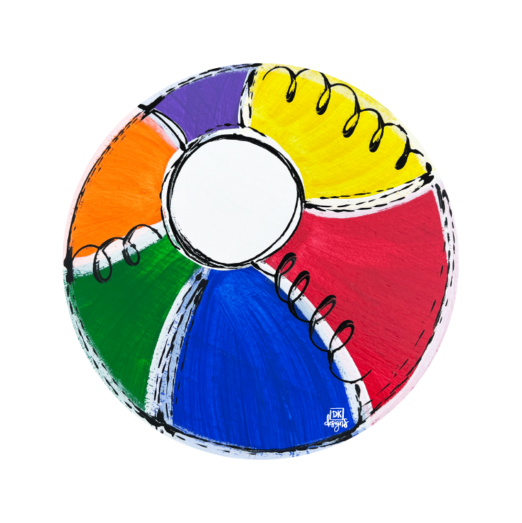 DK DESIGNS GEORGIA BEACH BALL